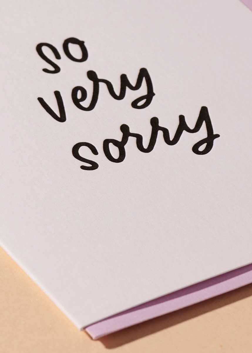 So Very Sorry Card - Image 2