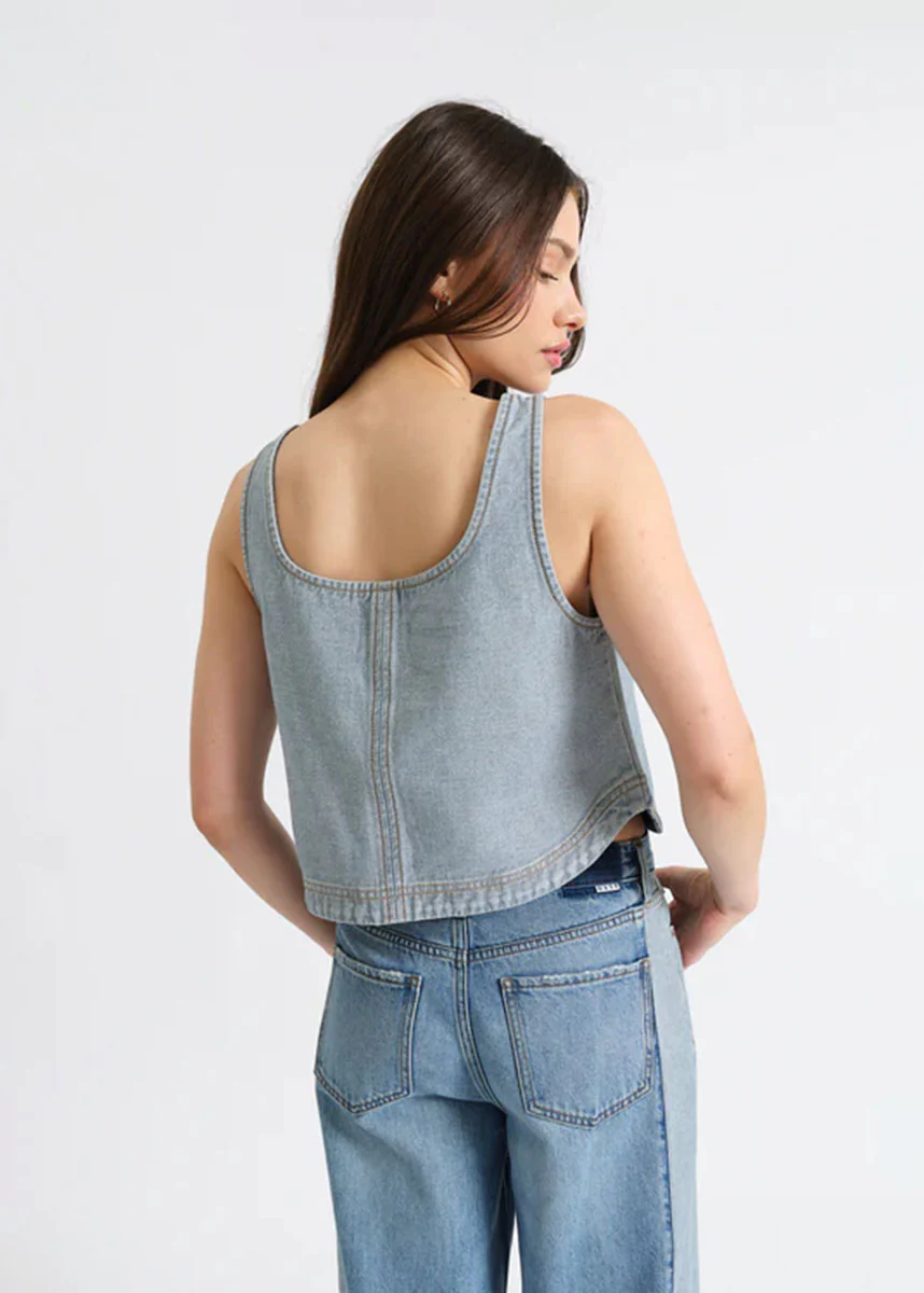 Solana Sleeveless Top - Coasting - Image 4