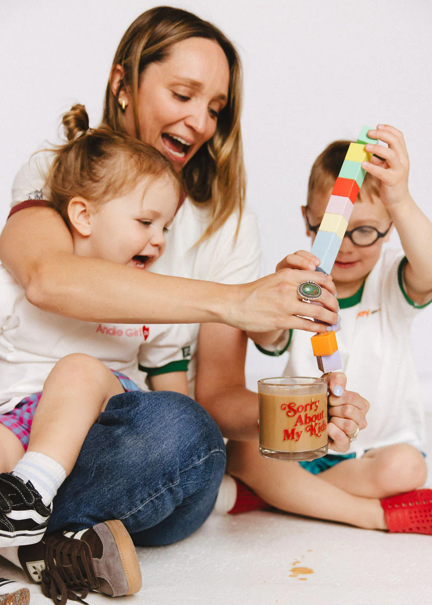 Sorry About My Kids Glass Mug - Image 5