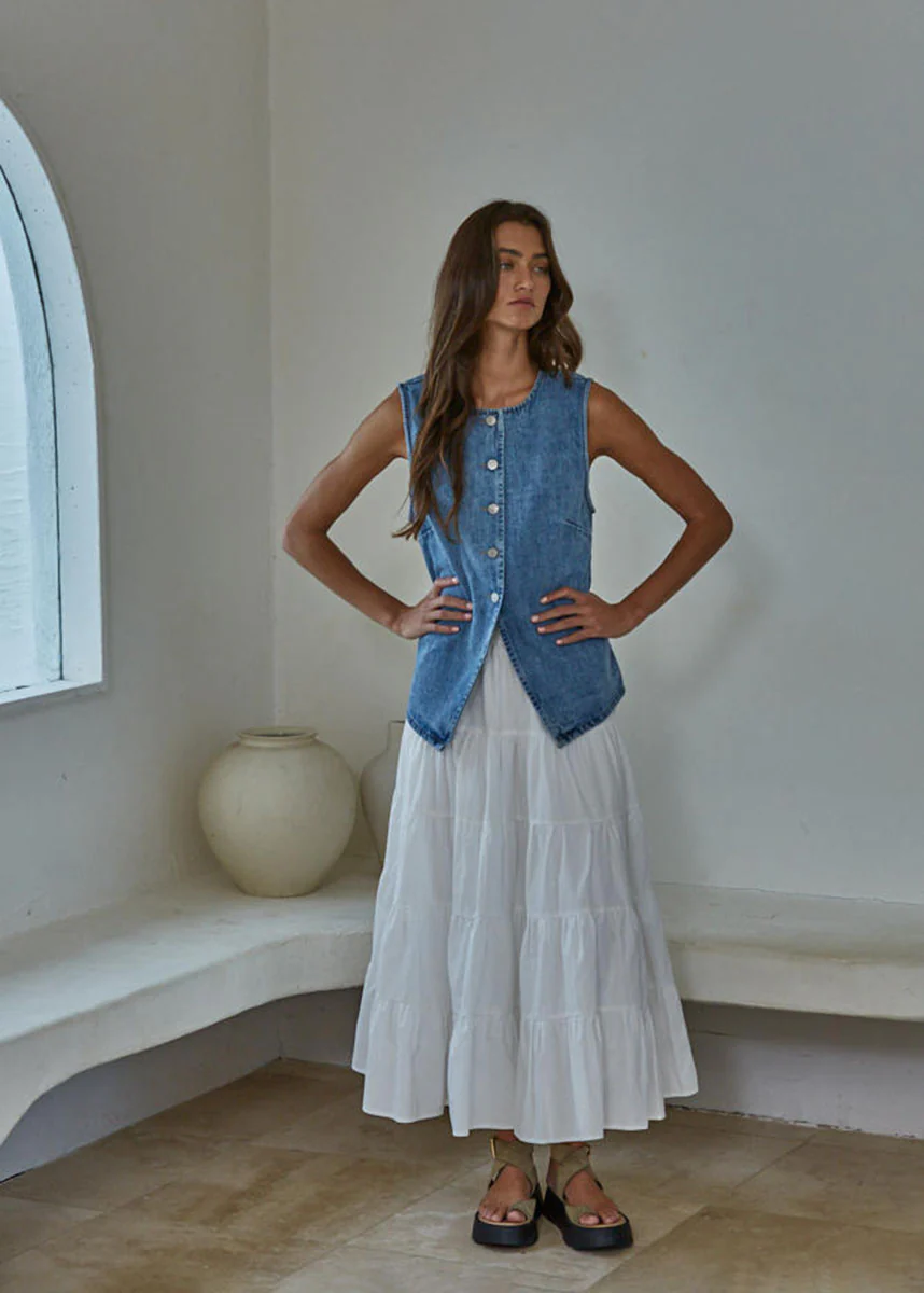Stella Denim Vest - Medium - Image 2