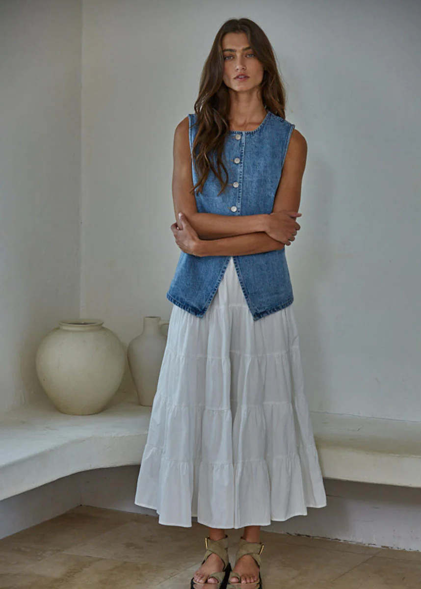 Stella Denim Vest - Medium - Image 5