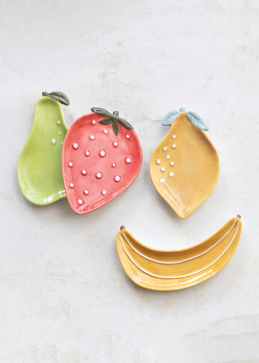 Stoneware Fruit Dish - Lemon - Image 2