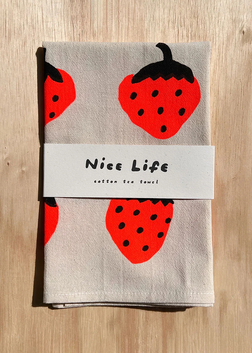 Strawberries Tea Towel - Image 2