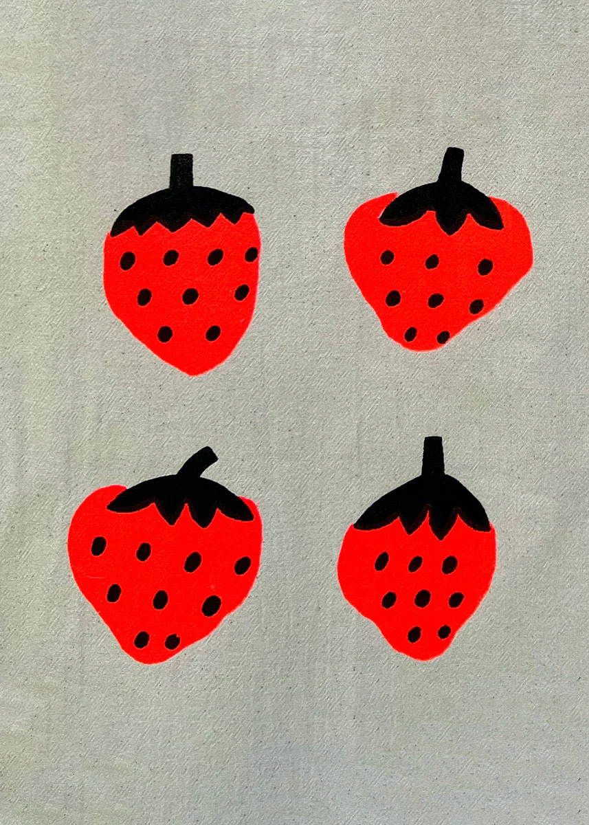 Strawberries Tea Towel - Image 3