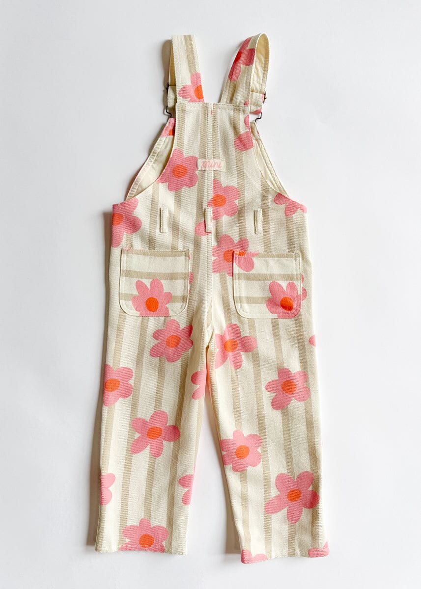 Striped Floral Overalls - Image 6