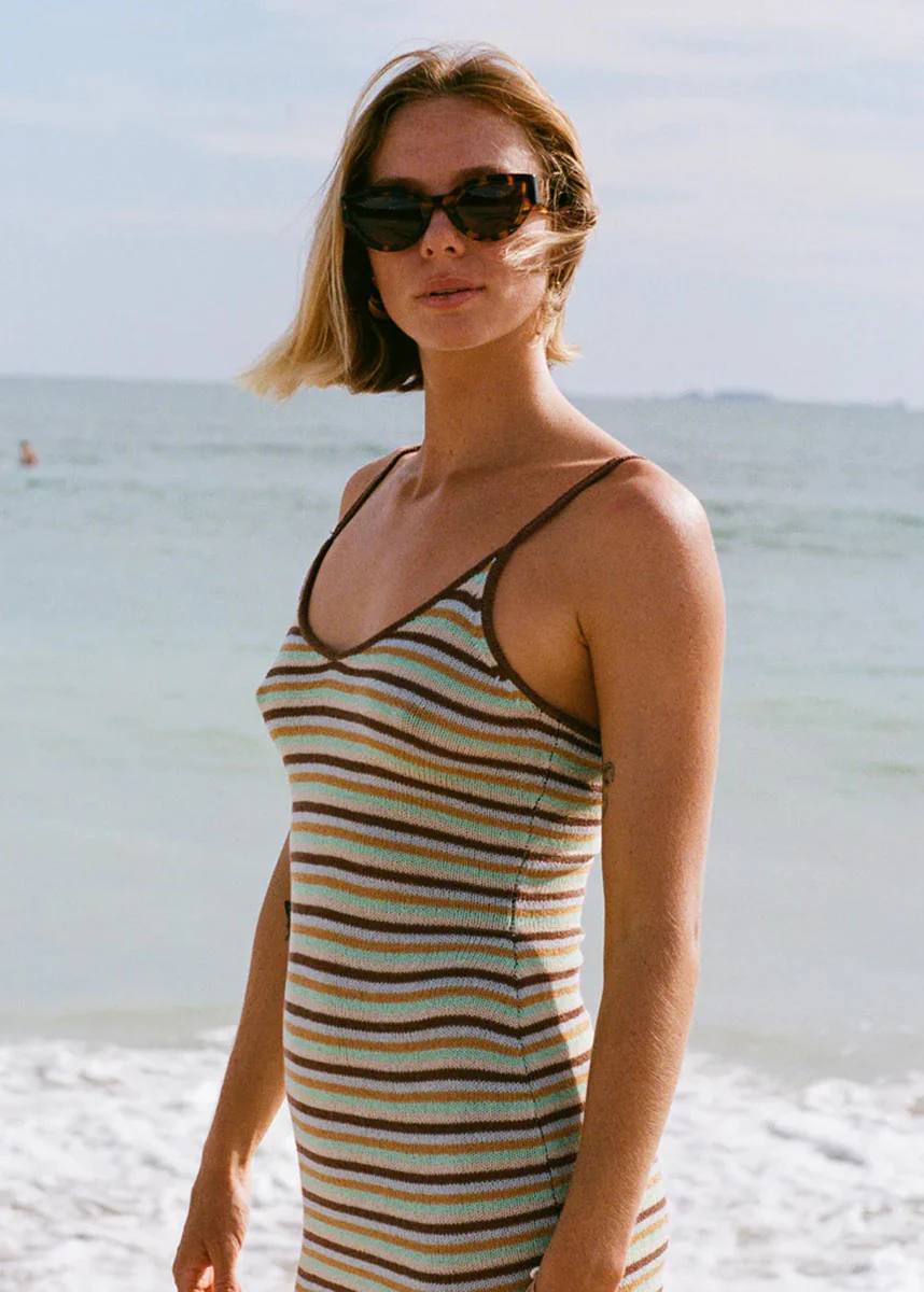 Summer Sun Mini Dress - Brown Stone - Image 2