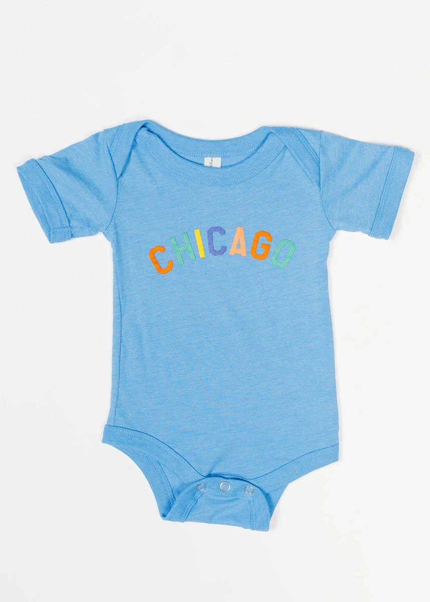 Sweet Home Chicago Onesie - Columbia Blue - Image 4