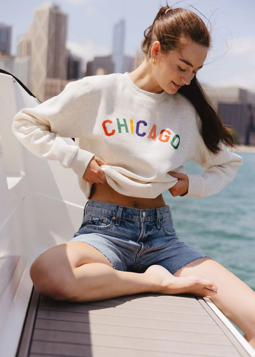 Sweet Home Chicago Sweatshirt - Heather Natural - Image 5