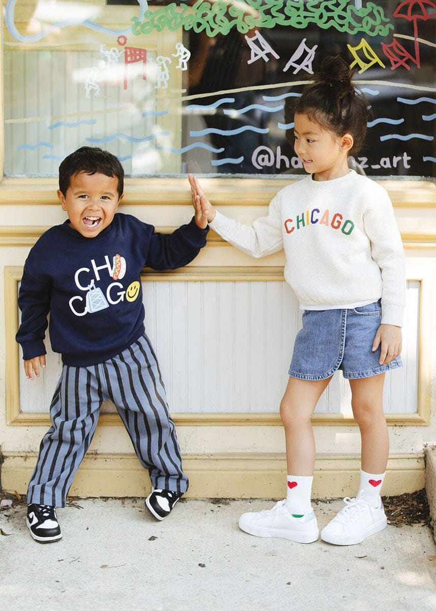 Sweet Home Chicago Toddler Sweatshirt - Heather Natural - Image 8