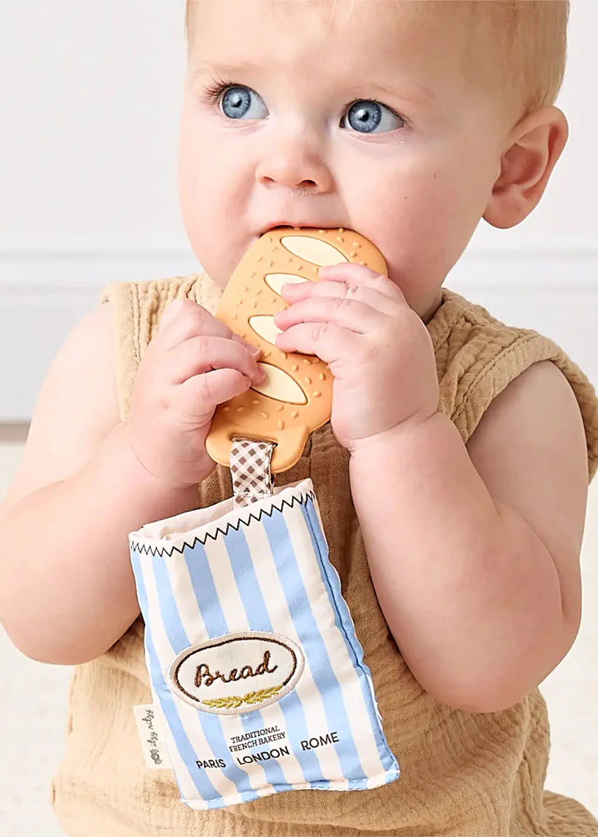 Teensy Crinkle Teether Toy - Baguette - Image 2