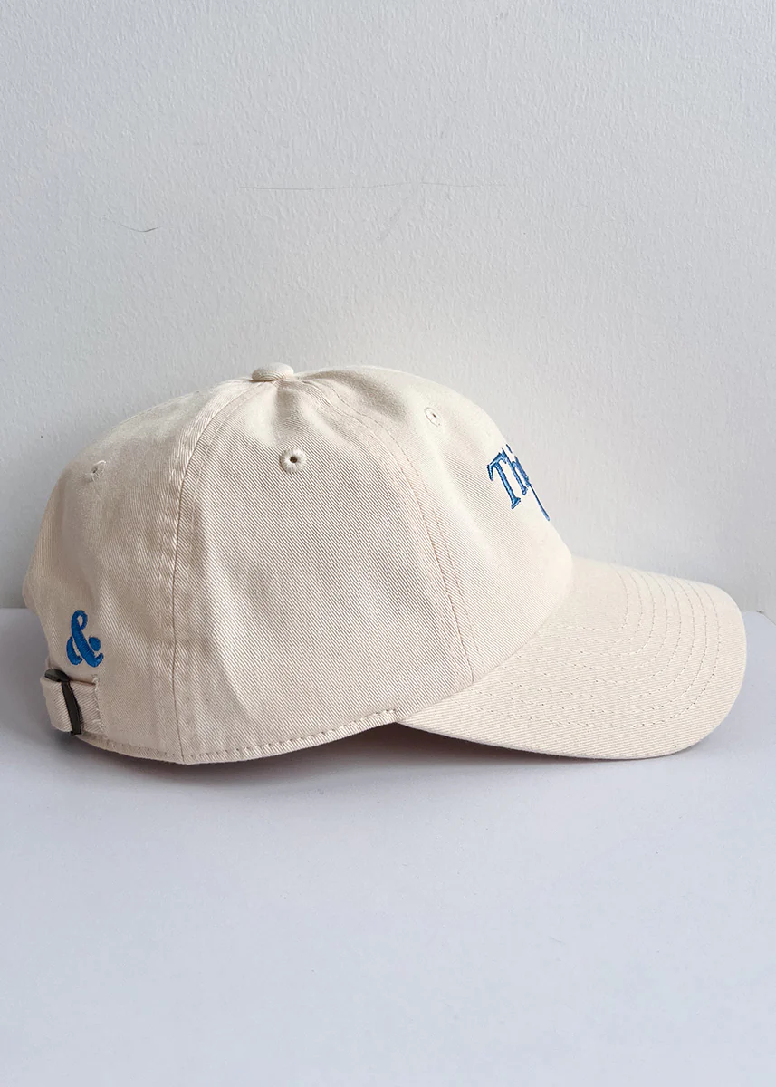 Third Coast Dad Hat - Ivory & Cobalt - Image 4