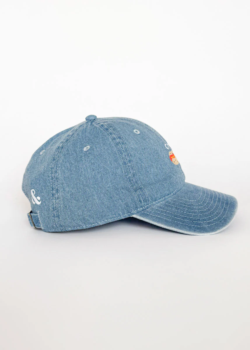 Tiny Chi Hot Dog Icon Hat - Denim - Image 5