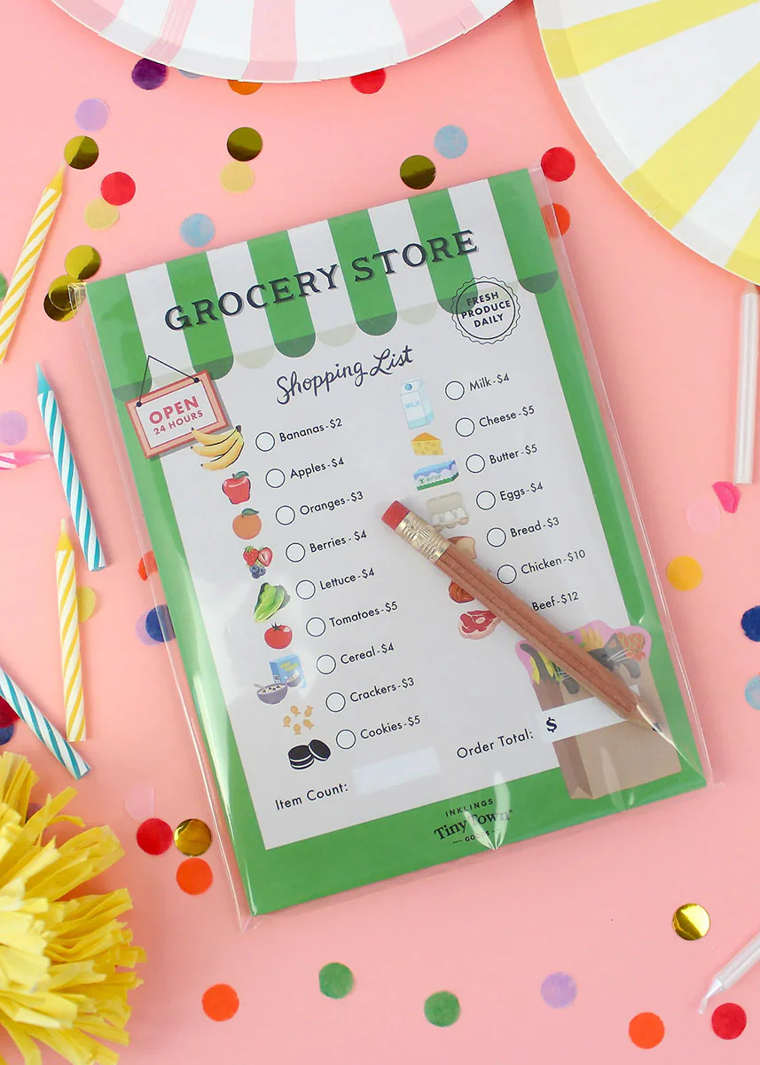 Tiny Town Play Notepad - Grocery Store - Image 2