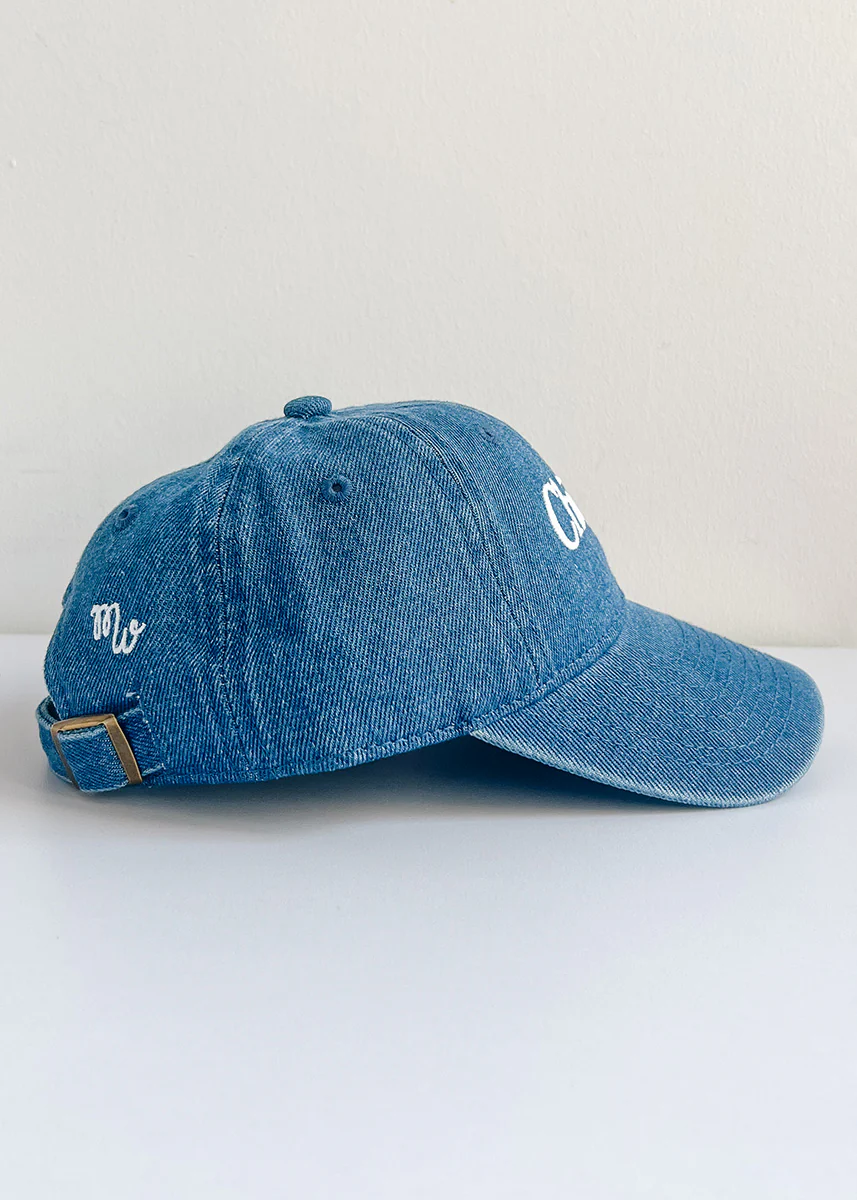 Toddler Chicago. Dad Hat - Dark Denim - Image 3