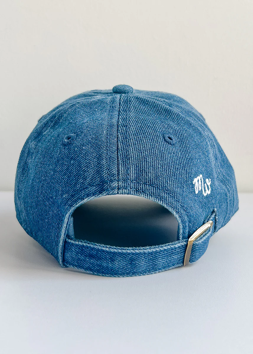 Toddler Chicago. Dad Hat - Dark Denim - Image 4