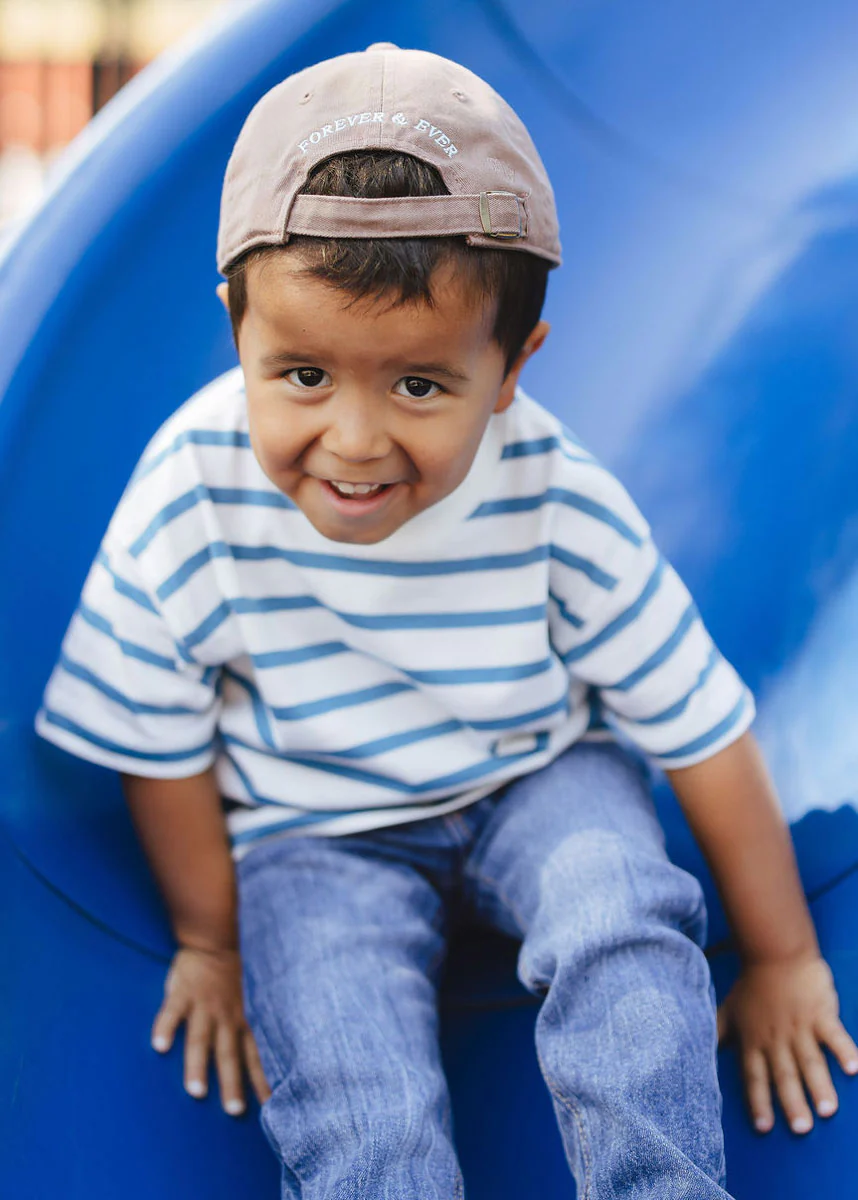 Toddler Chicago. Dad Hat - Espresso & Blue - Image 6