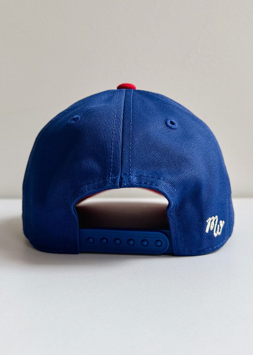 Toddler Chicago Puff Baseball Cap - Blue & Red - Image 2