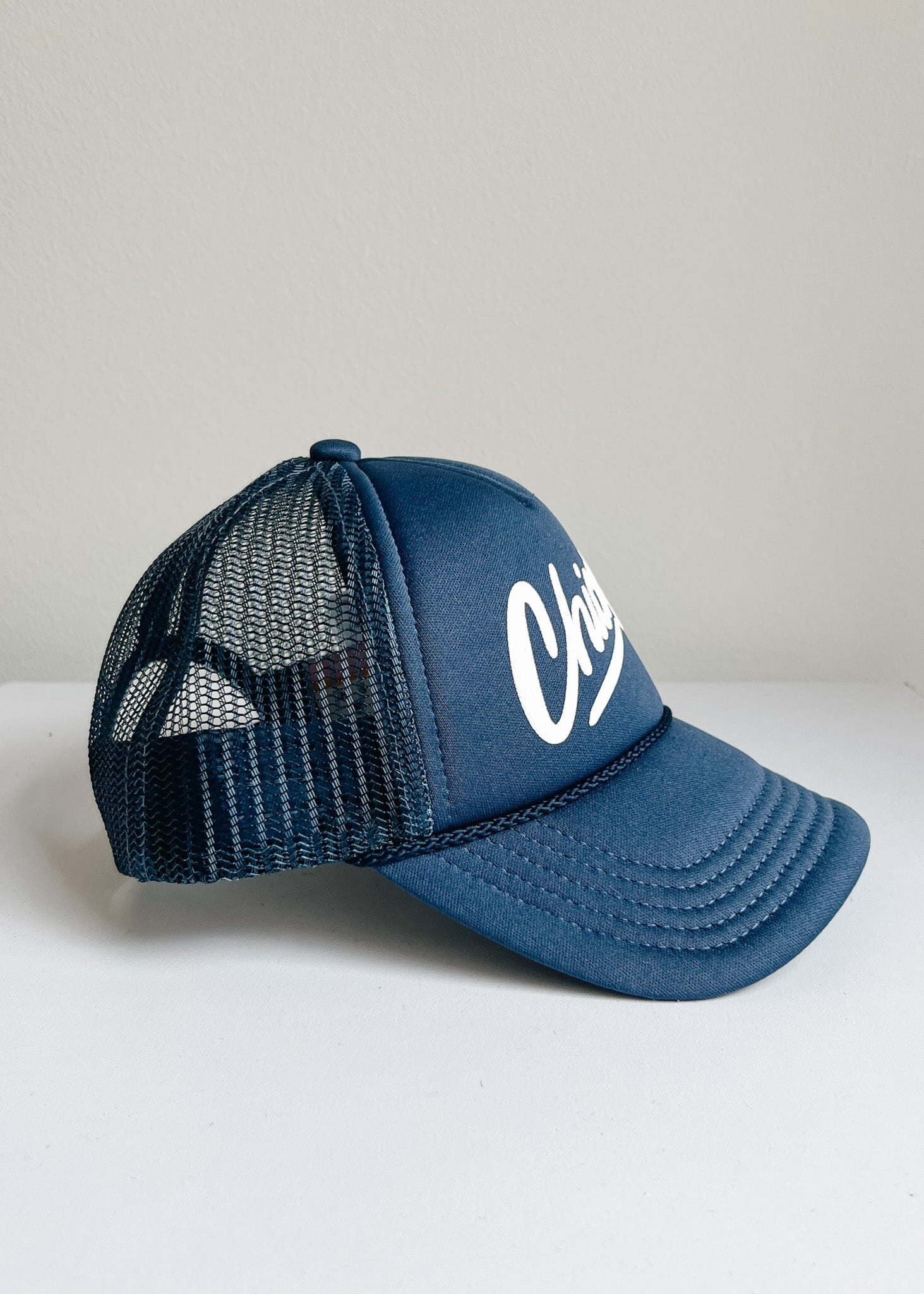 Toddler Chicago Script Trucker Hat - Navy - Image 2