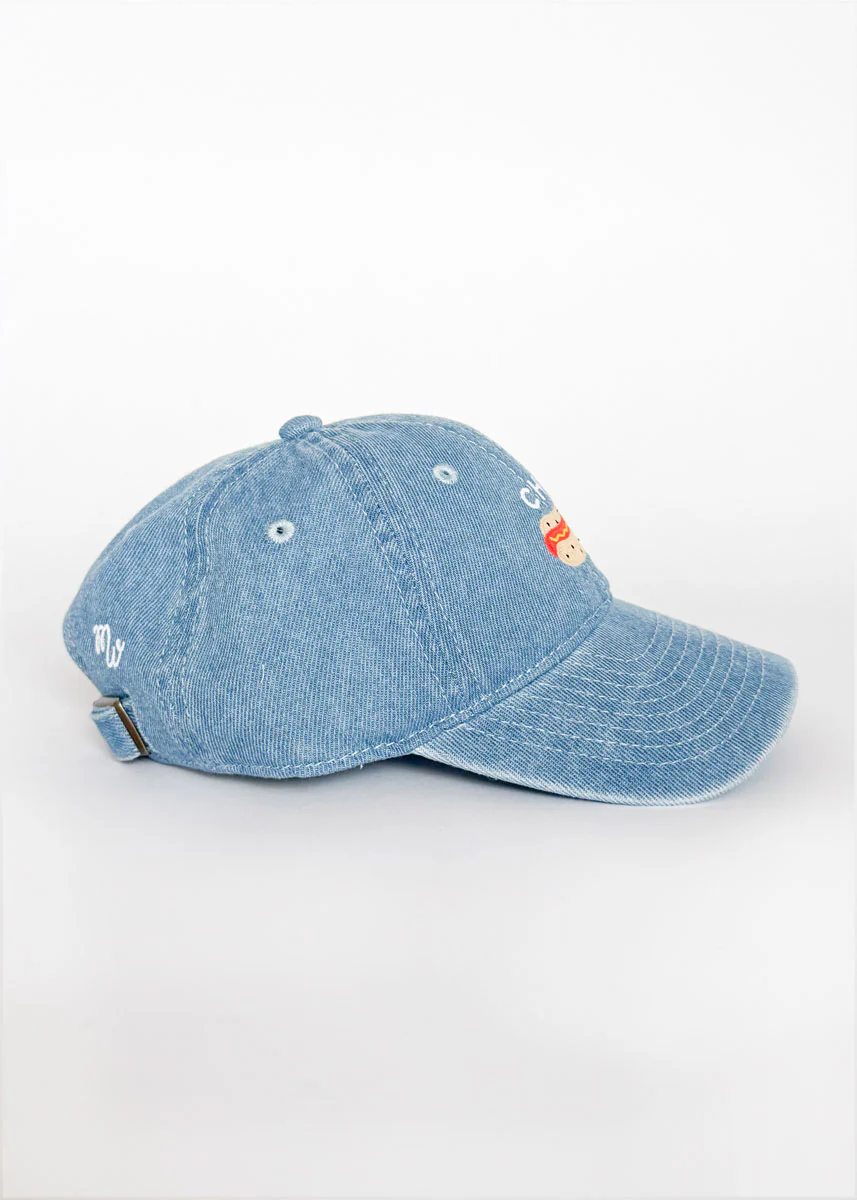 Toddler Tiny Chi Hot Dog Icon Hat - Denim - Image 3