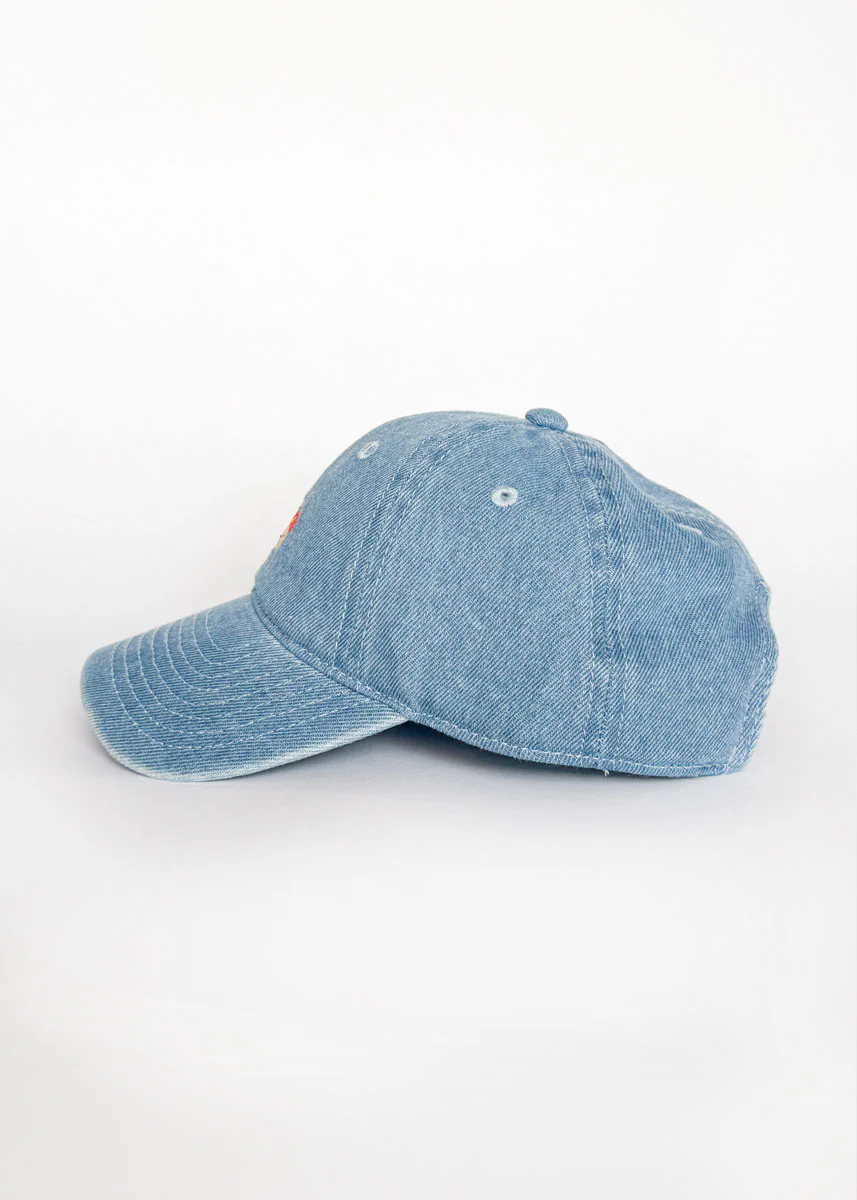 Toddler Tiny Chi Hot Dog Icon Hat - Denim - Image 4
