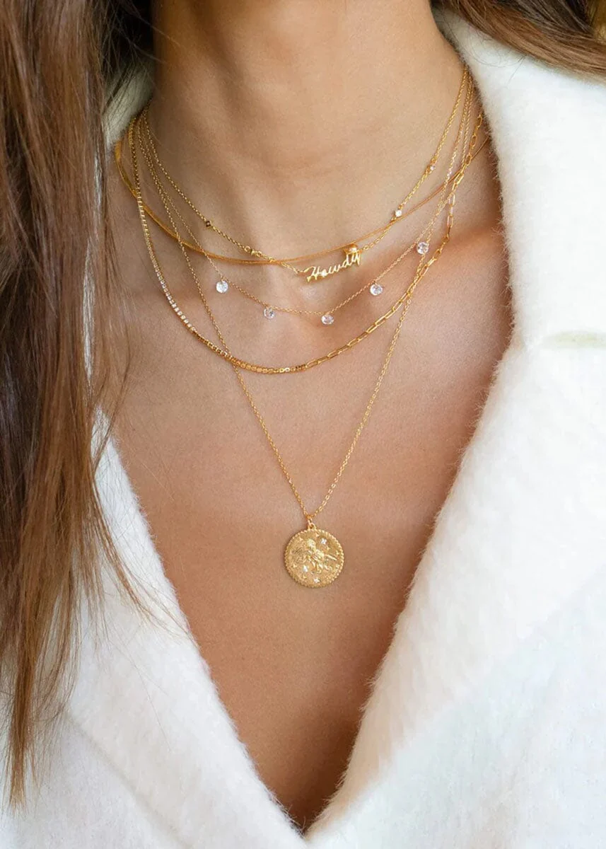 Two Of A Kind Necklace - Gold - Image 3