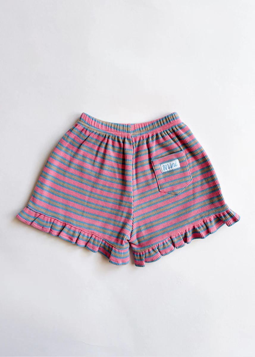 Waffle Striped Oversized Set - Pink Multi - Image 9