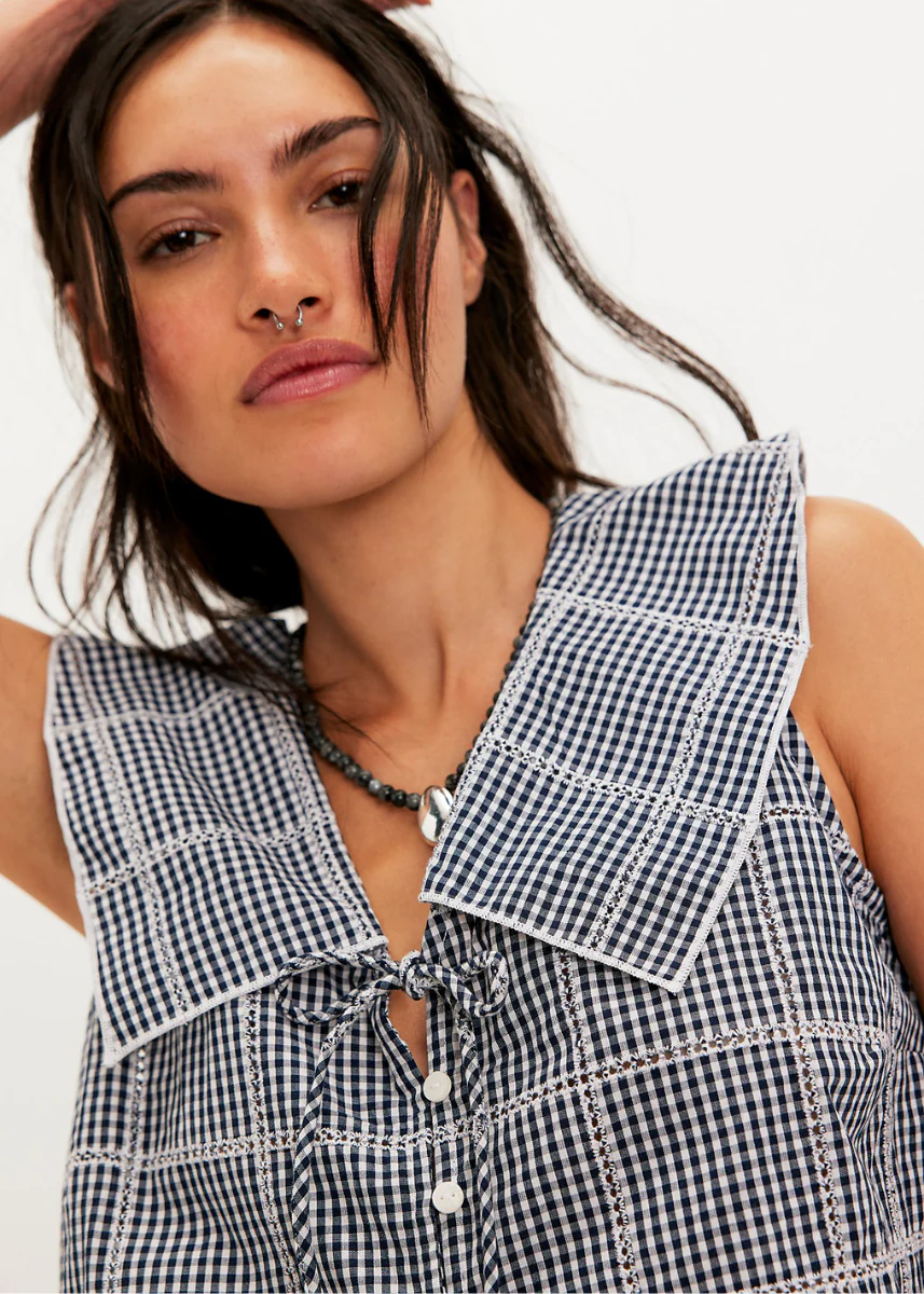 Waiting For Me Top - Navy Combo - Image 2