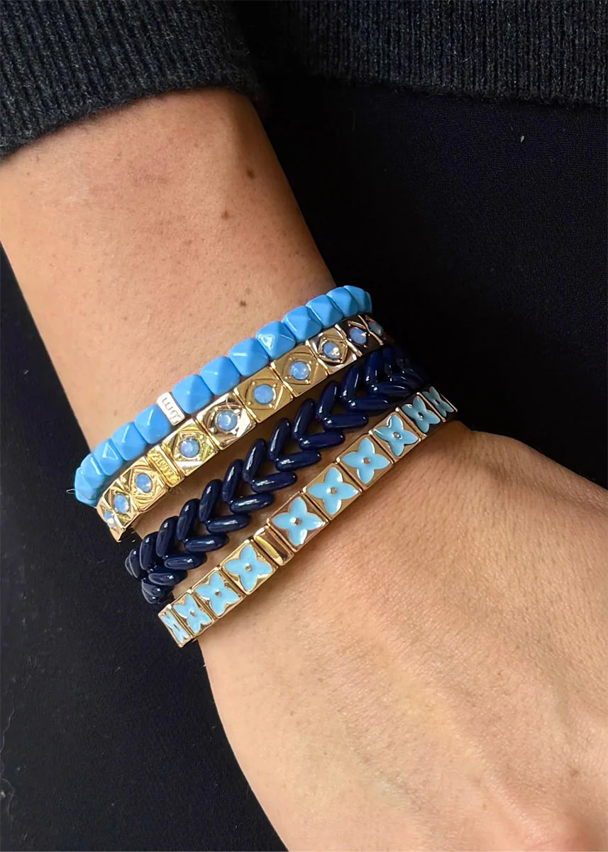 Waving Wheat Bracelet - Navy - Image 2