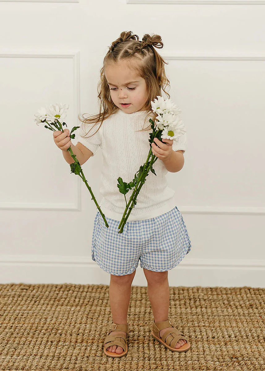 White Pointelle Tee - Image 3
