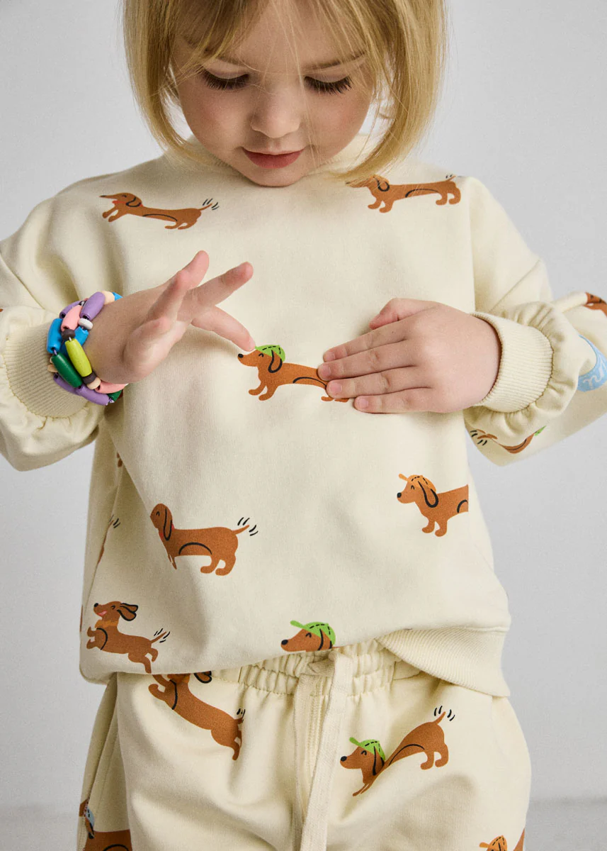 Wiener Dog Terry Oversized Sweatshort Set - Image 4