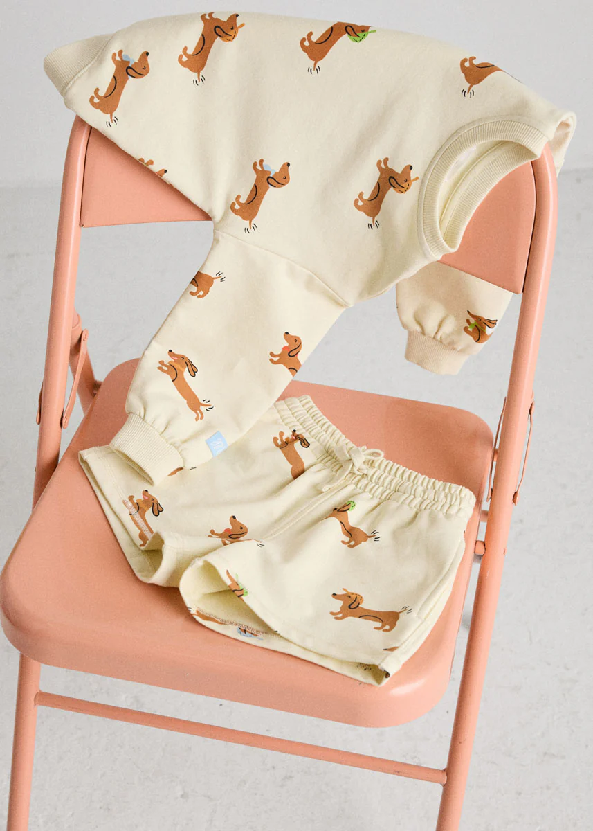 Wiener Dog Terry Oversized Sweatshort Set - Image 7