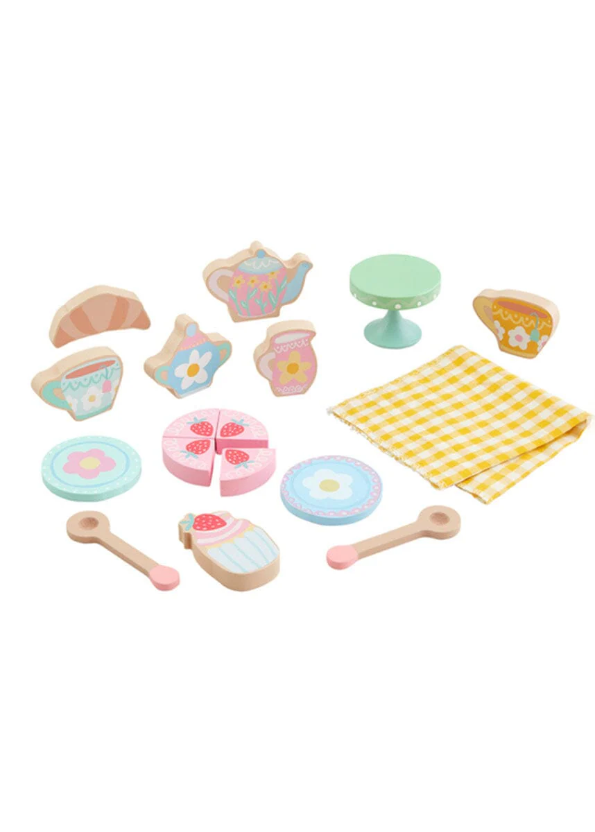 Wood Tea Party Toy Set - Image 2