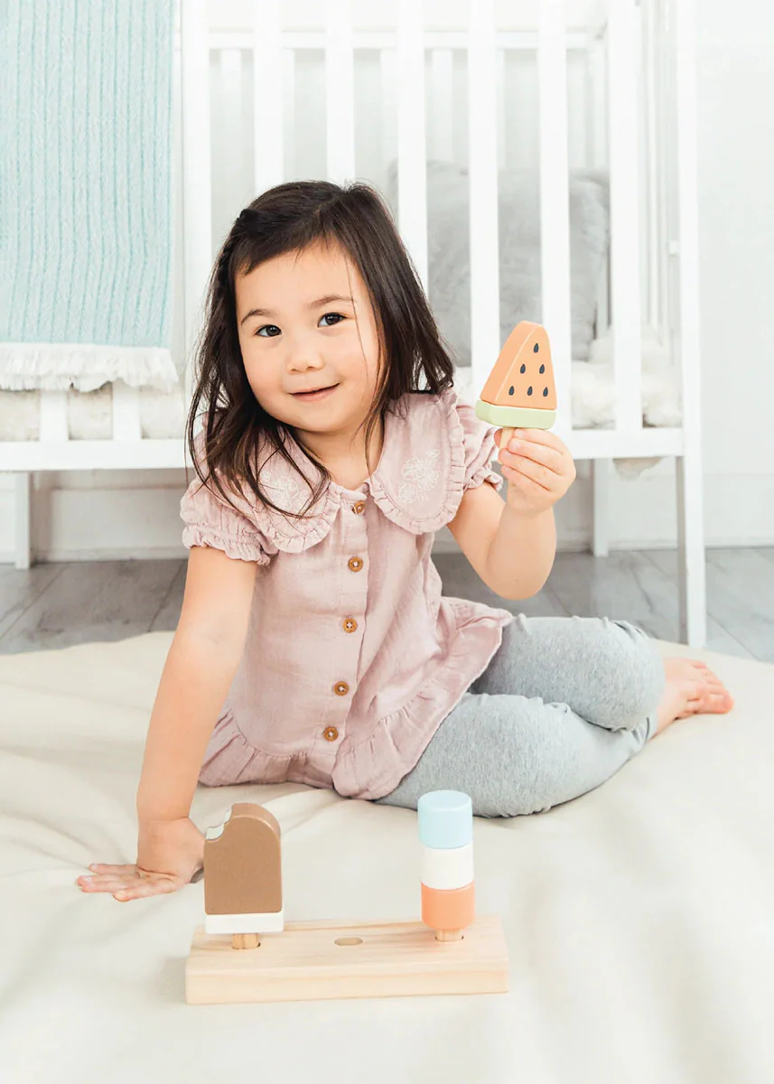 Wooden Ice Cream Stacking Toy - Image 2