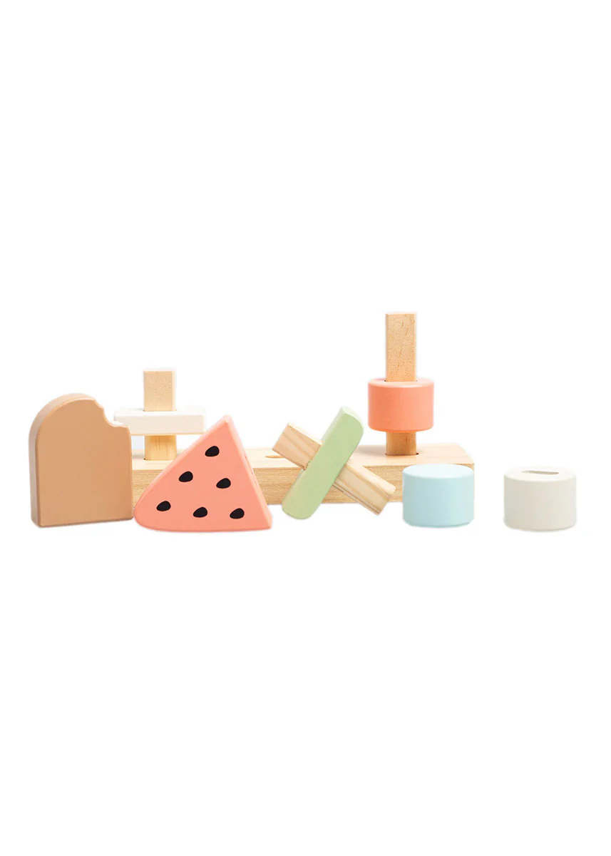 Wooden Ice Cream Stacking Toy - Image 4