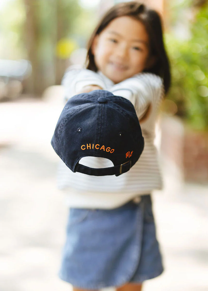 Youth Bear Chicago Dad Hat - Navy - Image 3