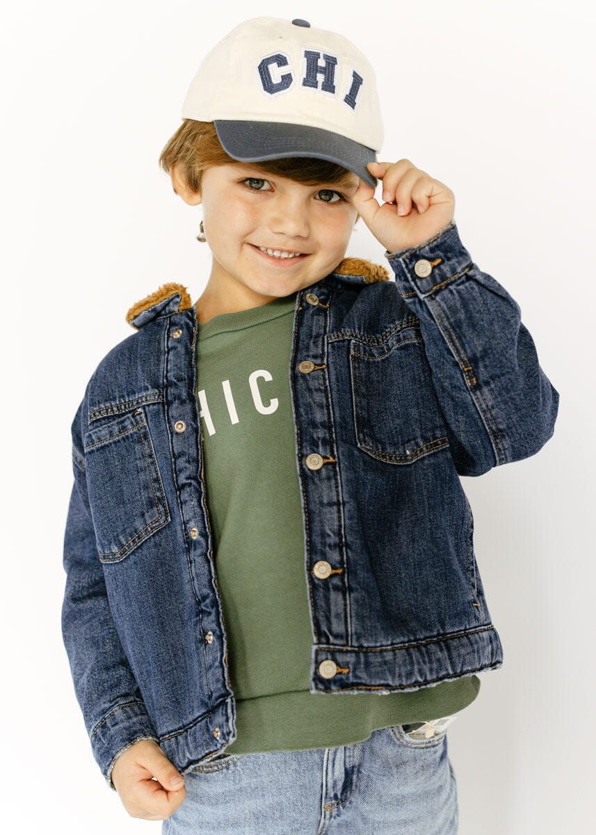 Youth Chi 2-Tone Baseball Cap - Breaker Blue - Image 3