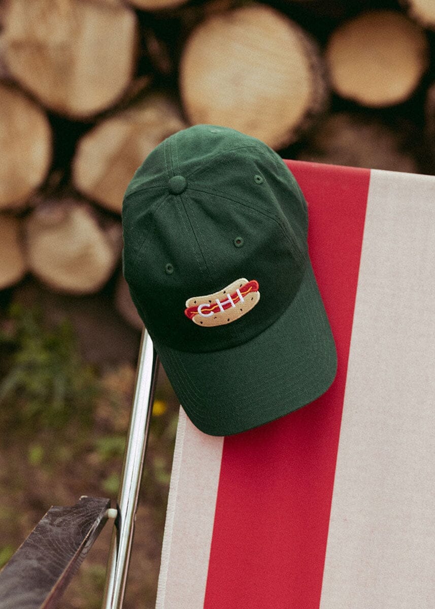 Toddler Chi Hot Dog Icon Hat - Dark Green - Image 2