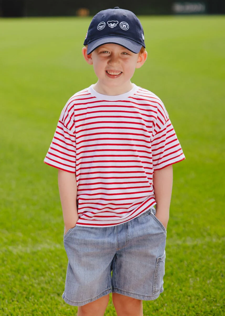 Youth Chicago Cubs Bears Dad Hat - Navy - Image 5