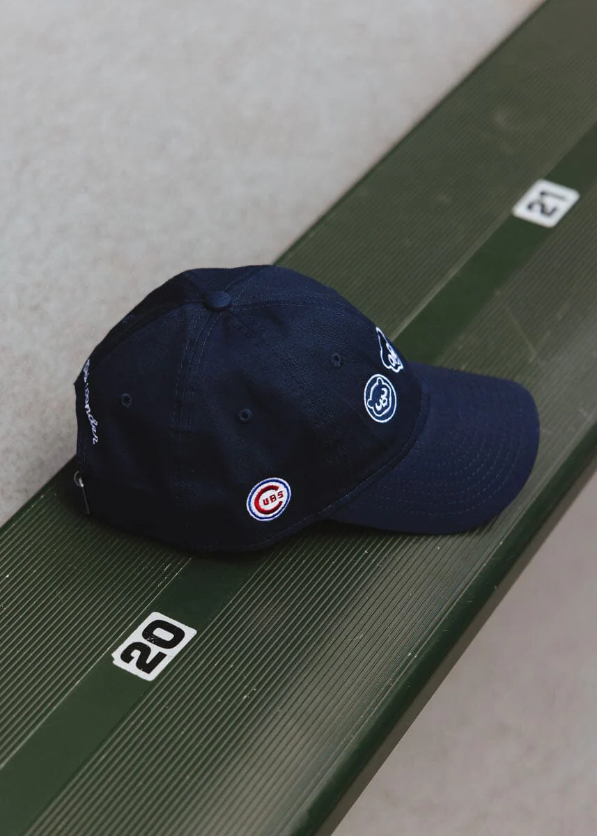 Youth Chicago Cubs Bears Dad Hat - Navy - Image 6