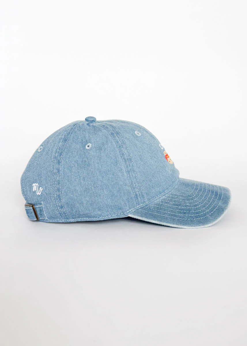Youth Tiny Chi Hot Dog Icon Hat - Denim - Image 3