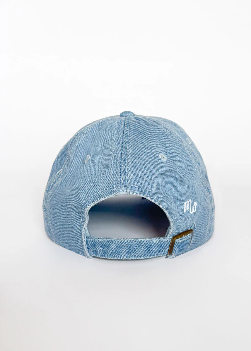 Youth Tiny Chi Hot Dog Icon Hat - Denim - Image 5